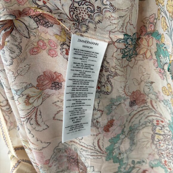 Zimmermann Rebellion Pussybow Shirt Dress - Picture 13 of 14